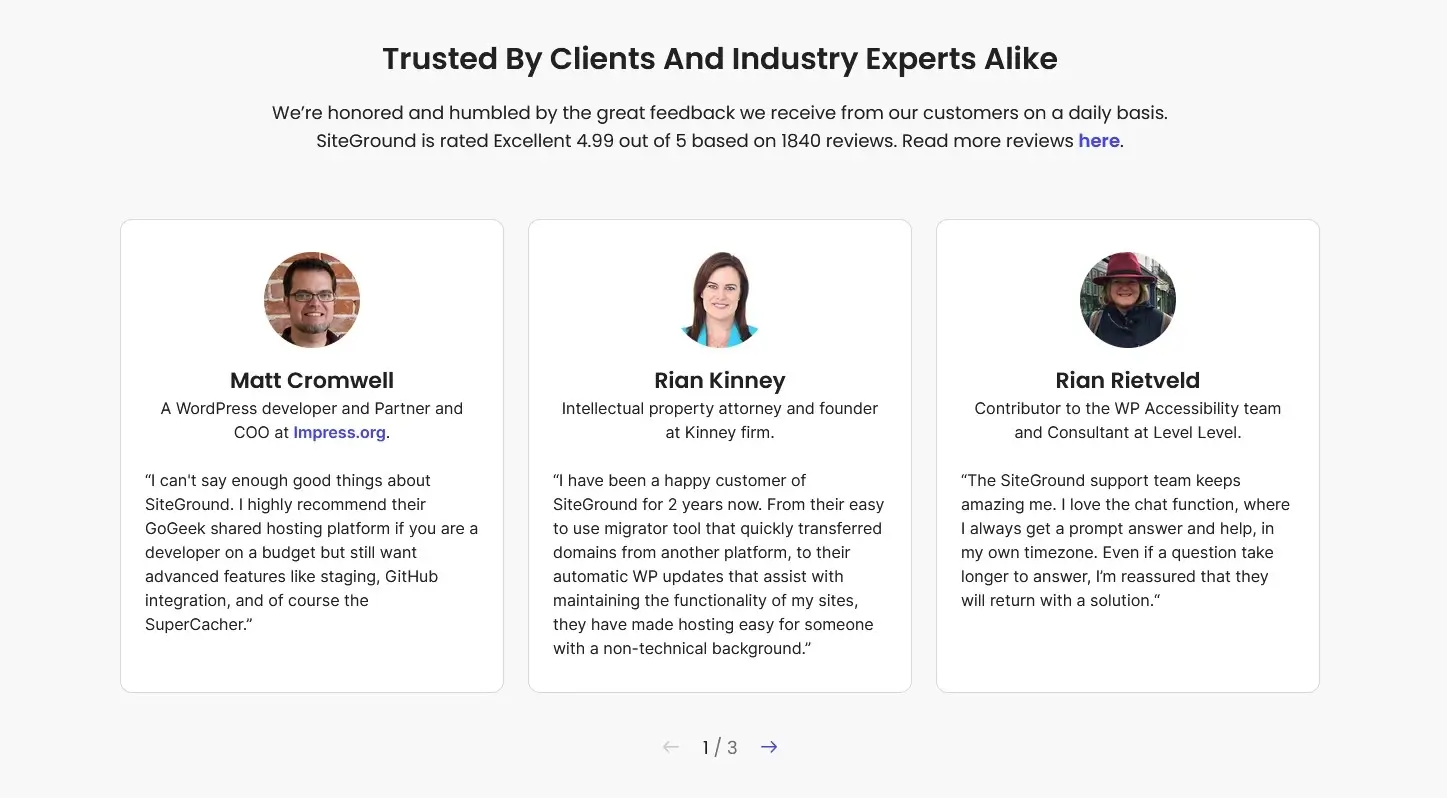 Siteground reviews