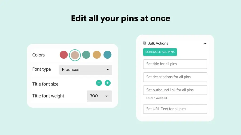 Pin Generator Features
