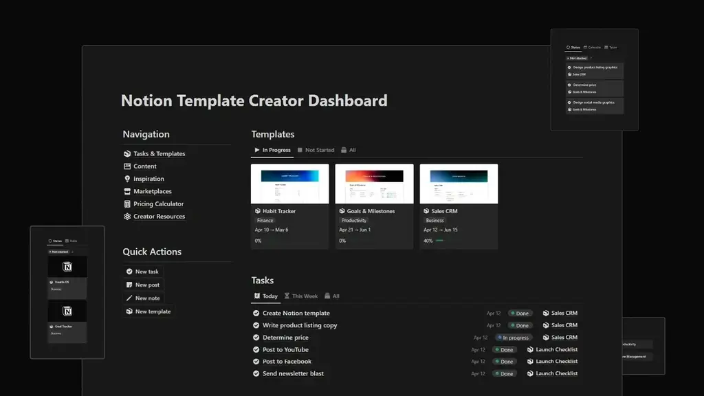 Notion Template Creator Dashboard Lifetime Deal Review
