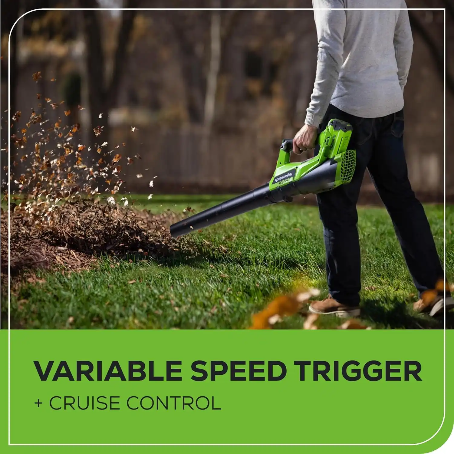 Greenworks 40V Lawn Care Combo Kit, Trimmer & Blower for Edging & Leafs Cleanup