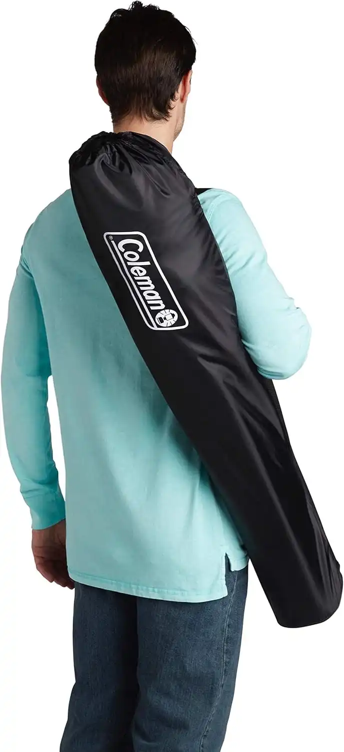 Coleman Portable Camping Chair with 4-Can Cooler, Cushioned Seat & Back with Side Pockets & Cup Holder, Great for Camping, Tailgating, Firepits, Patio,