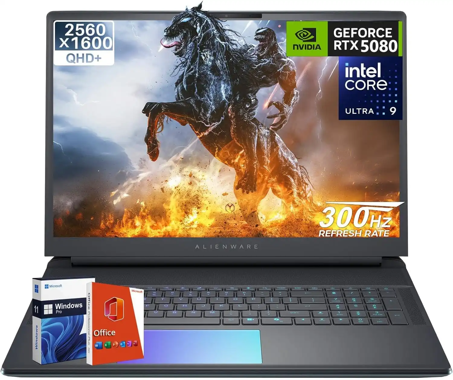 Alienware 18 Area-51 Gaming Laptop 2025, NVIDIA RTX 5080 16GB GDDR7, Intel Ultra 9 275HX (24-Core, Up to 5.4GHz), 18 QHD+ 300Hz, 64 GB DDR5, 1 TB SSD