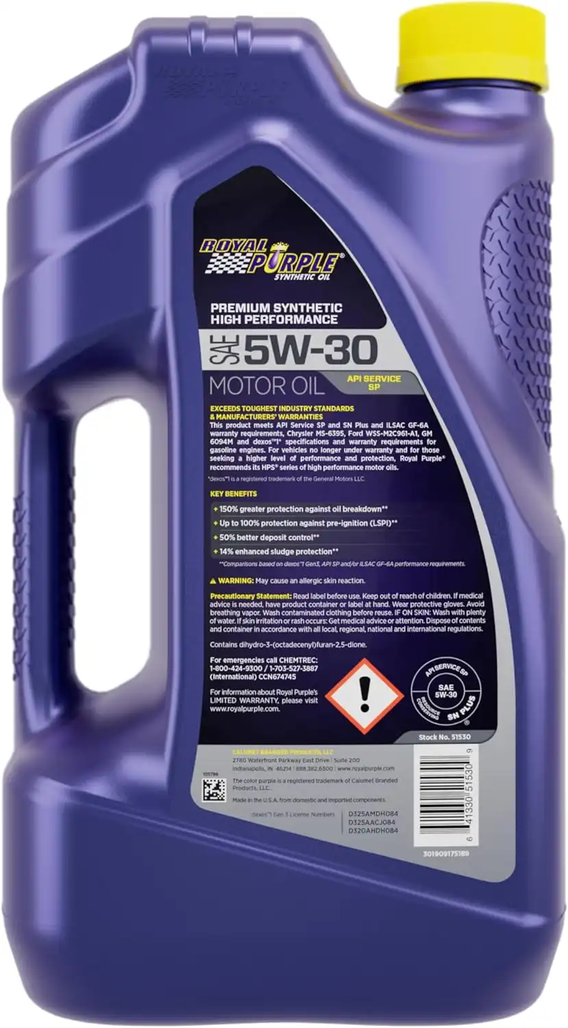 Royal Purple SAE 5W-30 High Performance Synthetic Motor Oil Pricing