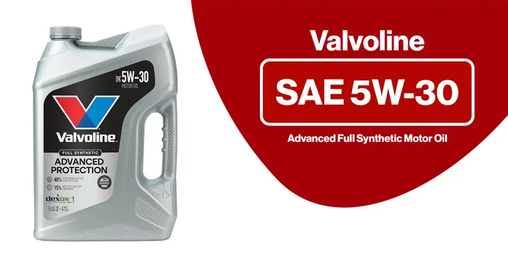 Valvoline Advanced Full Synthetic SAE 5W-30 Motor Oil